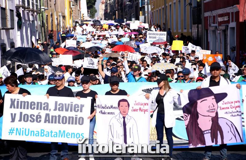 Fotogalería: #NiUnaBataMás la mega marcha universitaria que cimbró a Puebla