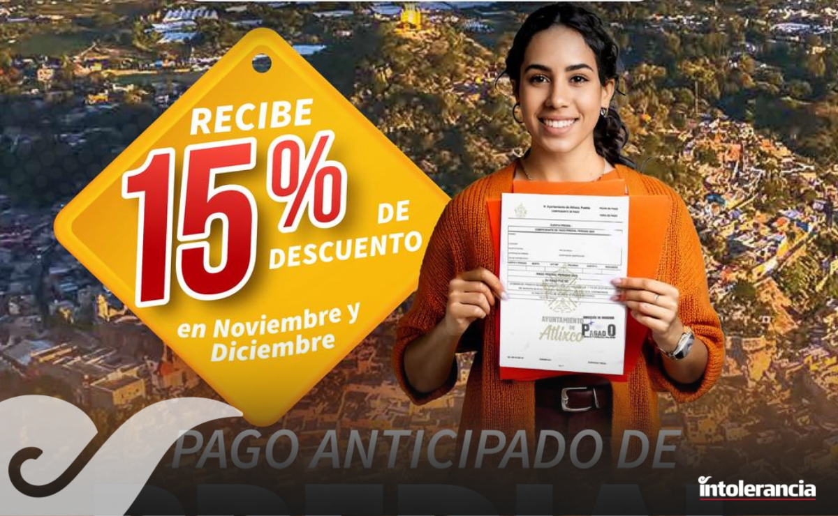 Anuncian descuento por pago anticipado del predial en Atlixco