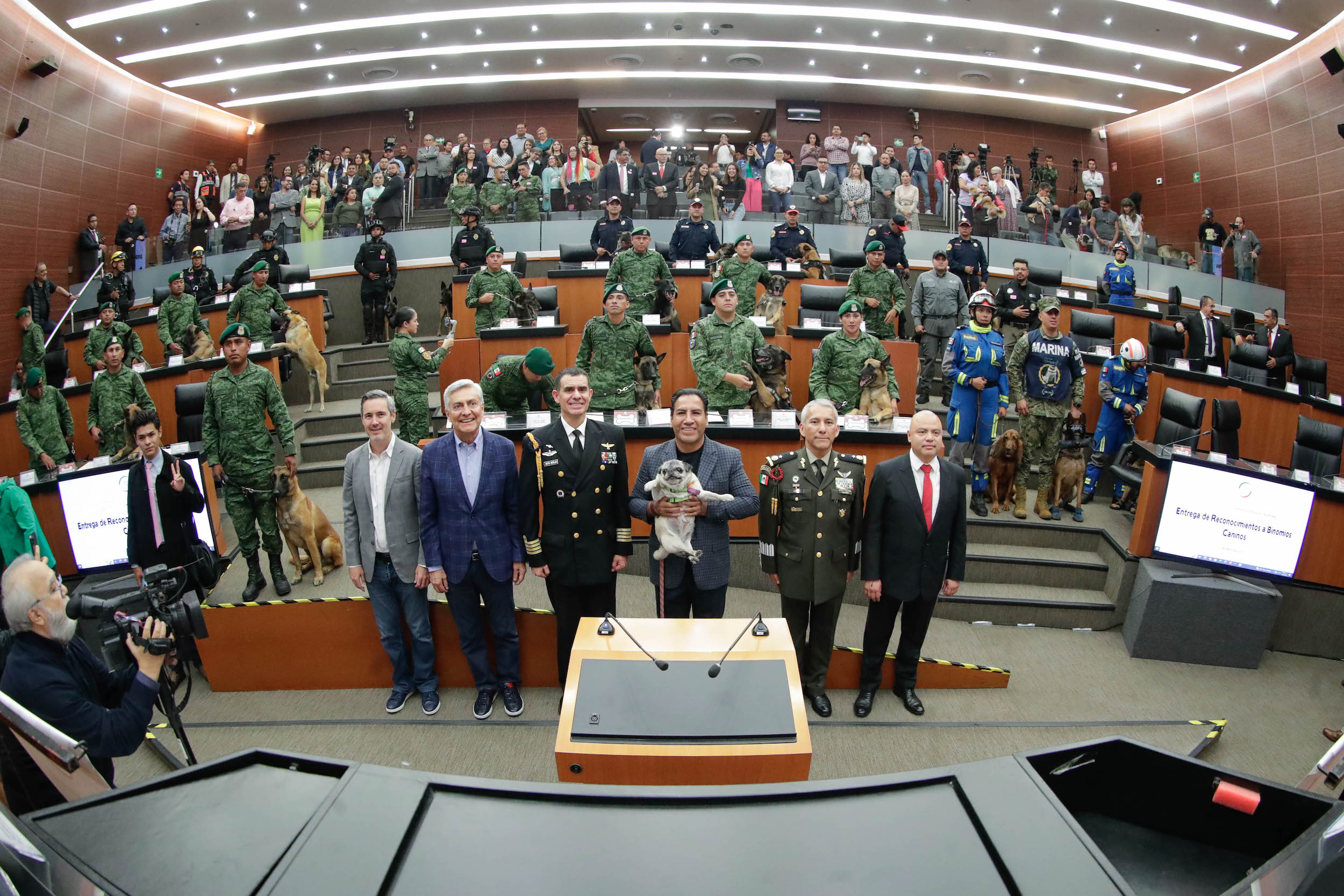 SENADO entrega reconocimientos a binomios caninos