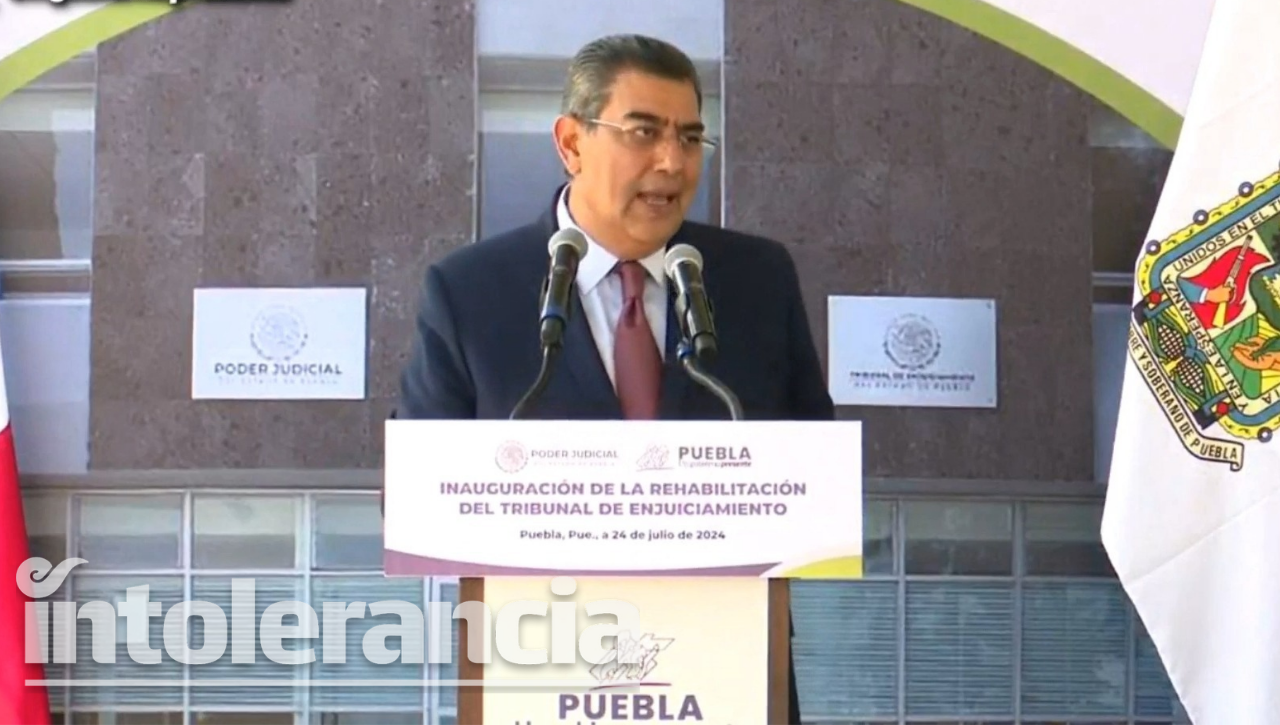 Sergio Salomón reinaugura Tribunal de Enjuiciamiento en Puebla