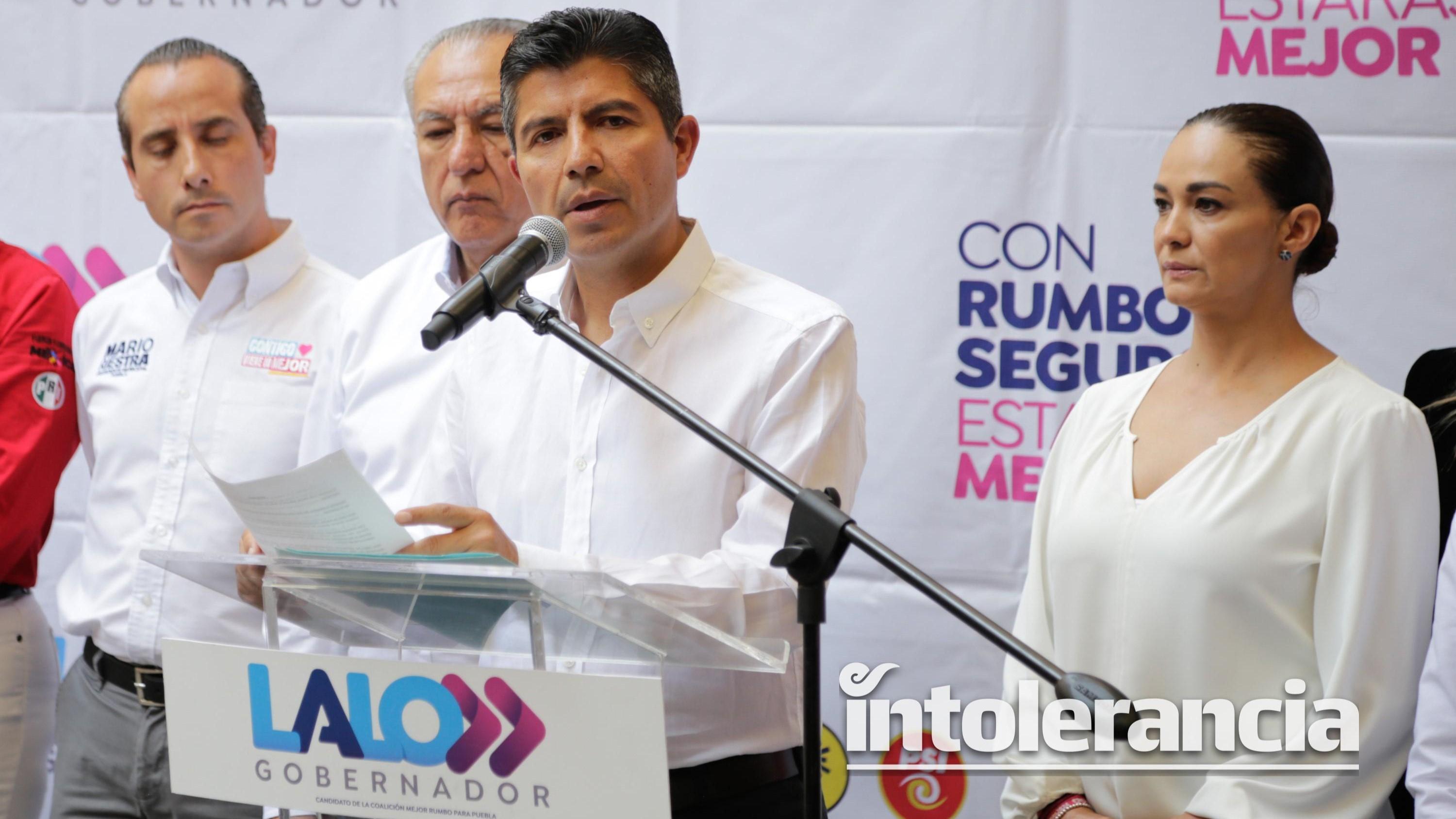 Empresarios de Puebla se solidarizan con Eduardo Rivera; piden civilidad en campañas