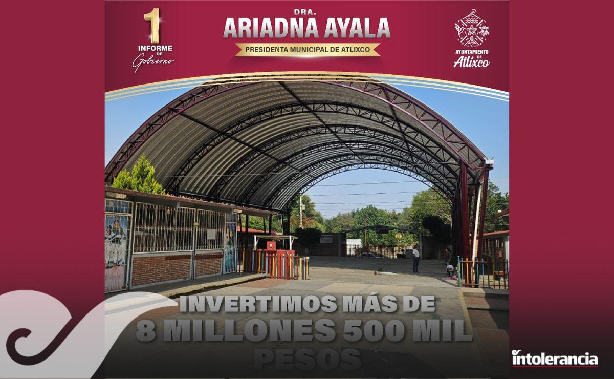 Ariadna Ayala destaca obras de impacto social en Atlixco