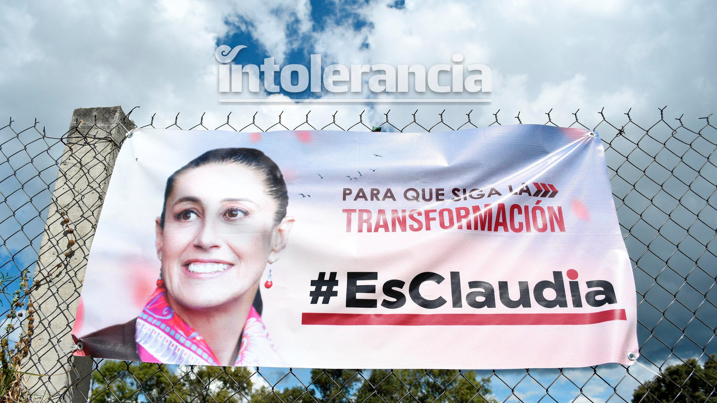 Viola Claudia Sheinbaum Ley Electoral; promociona su imagen en Tlaxcala