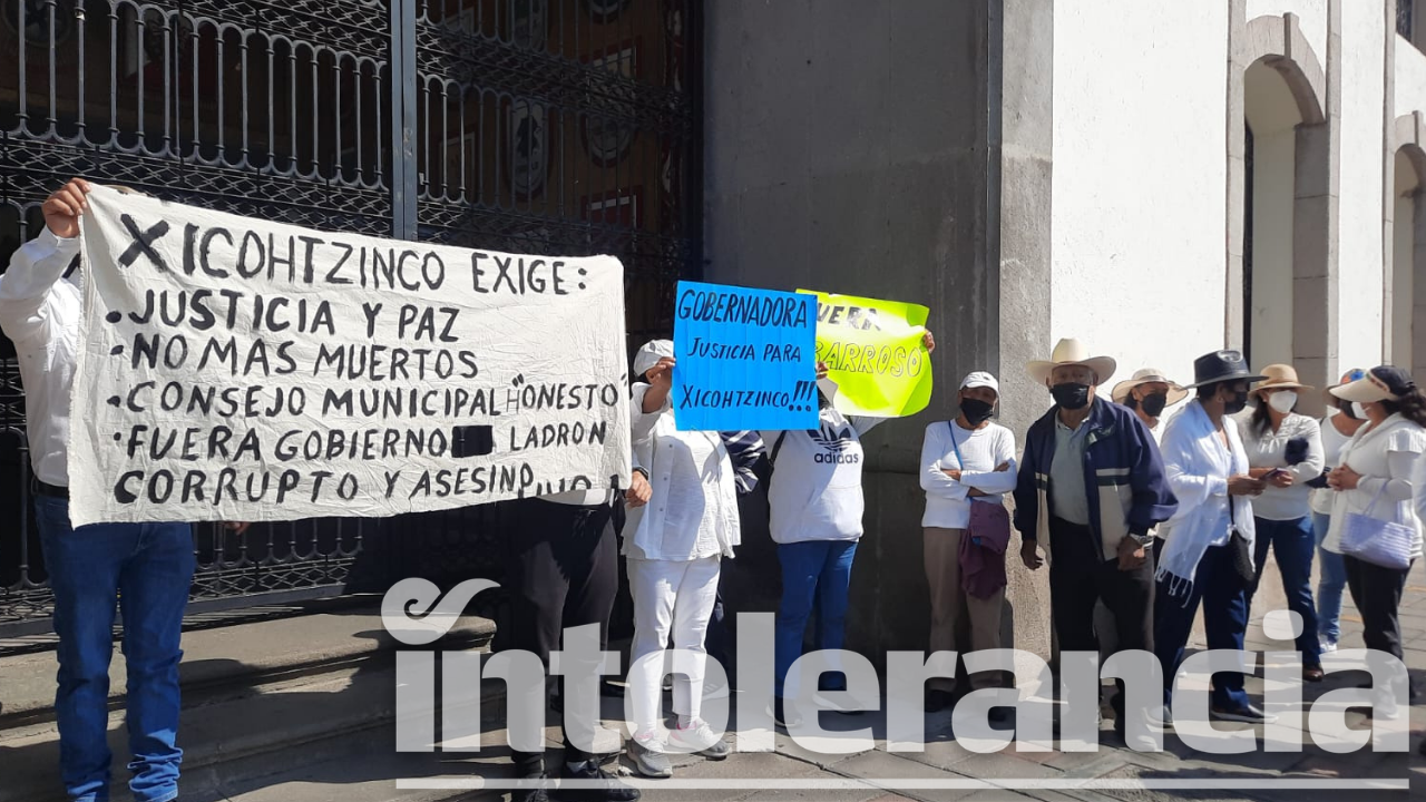 Vecinos de Xicohtzinco van por juicio político contra gobierno de Tlaxcala
